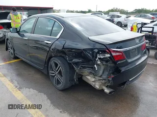 2016 Honda Accord Sport with VIN 1HGCR2F56GA129934, listed as a IAAI auction lot 41935822 with 140,608 mi miles and . Bid and sale history available at DreamBid. Image 3.