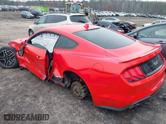 2021 Ford Mustang GT with VIN 1FA6P8CF4M5119074, listed as a IAAI auction lot 41137351 with 28,718 mi miles. Bid and sale history available at carsss.com. Image 3.