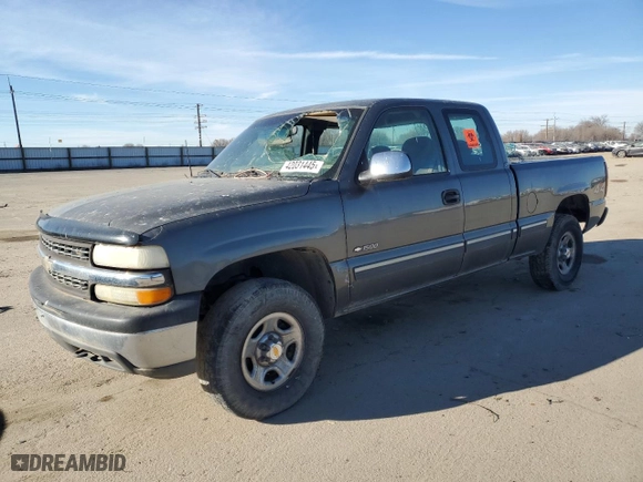 2001 Chevrolet Silverado 1500 LS with VIN 1GCEK19V11E264207, listed as a Copart auction lot 42031445 with 0 mi miles and Clean Title. Bid and sale history available at carsss.com. Image 1.