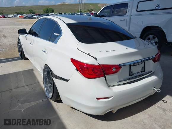 2014 Infiniti Q50 Premium with VIN JN1BV7AP4EM672032, listed as a IAAI auction lot 42339388 with 203,841 mi miles and . Bid and sale history available at DreamBid. Image 3.