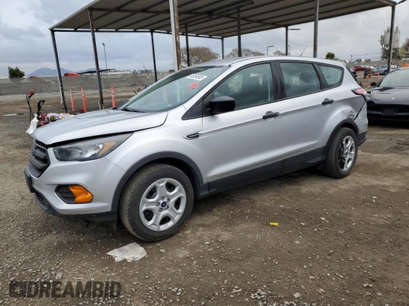 2018 Ford Escape S with VIN 1FMCU0F77JUC39556, listed as a Copart auction lot 46264845 with 50,932 mi miles and Salvage title. Bid and sale history available at DreamBid. Image 1.