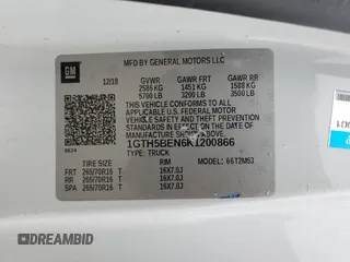 2019 GMC Canyon 2WD Elevation Standard z VIN 1GTH5BEN6K1200866, wystawiony jako Copart lot #46680455 z przebiegiem 136 618 mil mil oraz Szkody całkowita. Historia ofert i sprzedaży dostępna na DreamBid. Obrazek 12.
