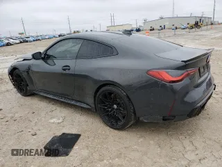 2022 BMW M4 Competition with VIN WBS33AZ00NCK97024, listed as a Copart auction lot 43814685 with 0 mi miles and Salvage Title. Bid and sale history available at carsss.com. Image 2.