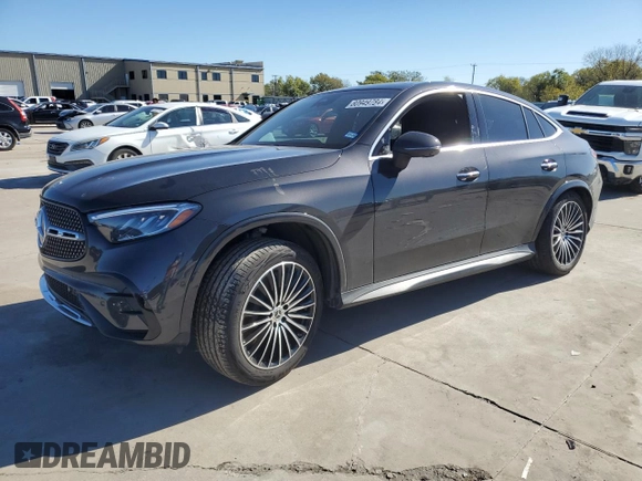 2024 Mercedes-Benz GLC with VIN W1NKJ4HB8RF183833, listed as a Copart auction lot 80949784 with 5,892 mi miles and Salvage Title. Bid and sale history available at carsss.com. Image 1.