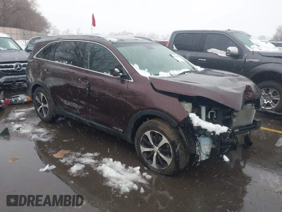 2016 Kia Sorento EX with VIN 5XYPHDA51GG061449, listed as a IAAI auction lot 41624702 with 1 mi miles. Bid and sale history available at carsss.com. Image 1.