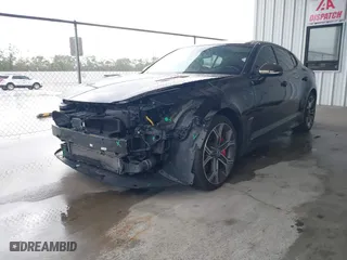 2020 Kia Stinger GT1 with VIN KNAE45LC5L6075904, listed as a IAAI auction lot 40870197 with 51,600 mi miles. Bid and sale history available at carsss.com. Image 2.