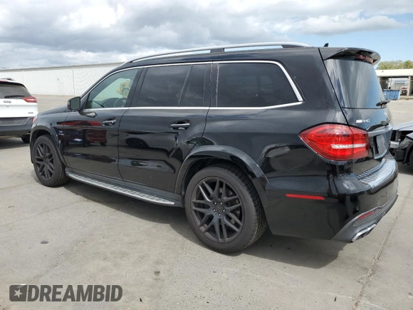 2017 Mercedes-Benz GLS 63 AMG with VIN 4JGDF7FE0HA773161, listed as a Copart auction lot 50959745 with 72,684 mi miles and Salvage Title. Bid and sale history available at DreamBid. Image 2.