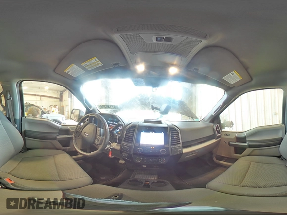 2019 Ford F-150 XL with VIN 1FTEW1EP6KFA59568, listed as a Copart auction lot 57139785 with 76,297 mi miles and Salvage title. Bid and sale history available at DreamBid. Image 14.