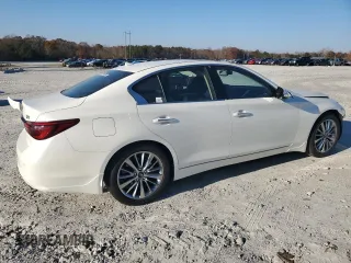 2024 Infiniti Q50 Luxe with VIN JN1EV7BP7RM600453, listed as a Copart auction lot 82838974 with 9,596 mi miles and Salvage title. Bid and sale history available at DreamBid. Image 3.