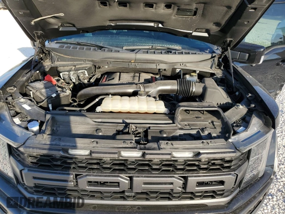 2022 Ford F-150 Raptor with VIN 1FTFW1RGXNFB95074, listed as a Copart auction lot 43933225 with 0 mi miles and Salvage Title. Bid and sale history available at carsss.com. Image 11.