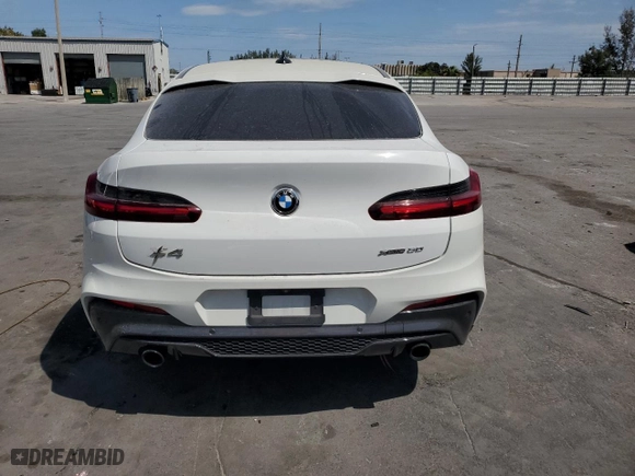 2021 BMW X4 xDrive30i with VIN 5UX2V1C01M9E03922, listed as a Copart auction lot 48335205 with 58,867 mi miles and Non Repairable. Bid and sale history available at carsss.com. Image 6.