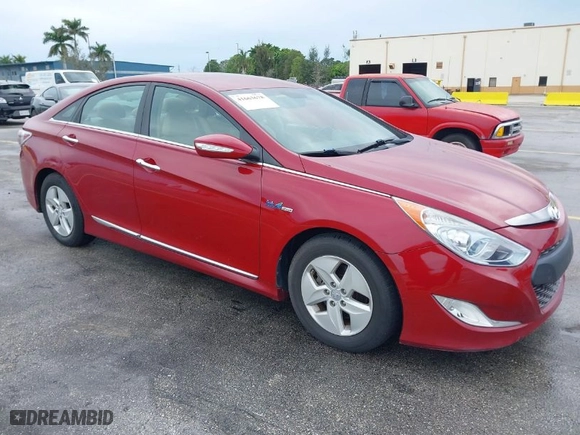 2012 Hyundai Sonata Hybrid with VIN KMHEC4A49CA041193, listed as a IAAI auction lot 41663678 with 108,100 mi miles. Bid and sale history available at carsss.com. Image 1.