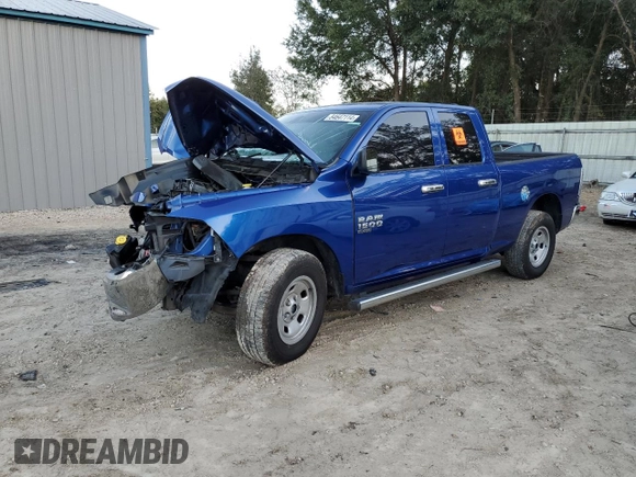 2019 Ram 1500 Classic Tradesman with VIN 1C6RR6FG4KS604590, listed as a Copart auction lot 84647114 with 57,575 mi miles and Non Repairable. Bid and sale history available at carsss.com. Image 1.
