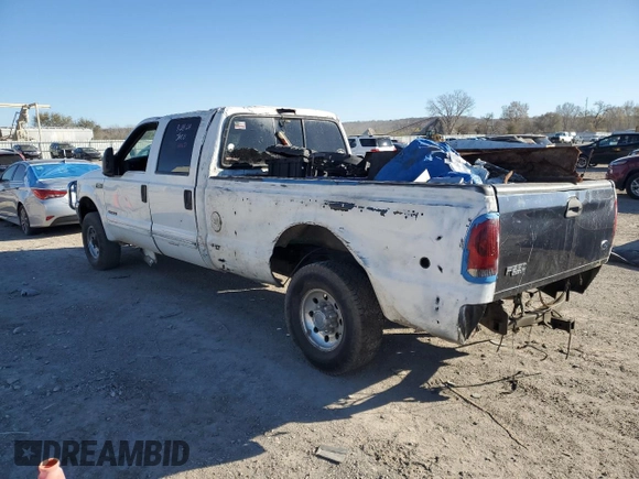 2001 Ford F-250 XL with VIN 3FTNW21F91MA38487, listed as a Copart auction lot 81172274 with 74,949 mi miles and Salvage title. Bid and sale history available at DreamBid. Image 2.