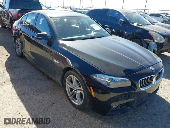 2016 BMW 5 Series 528i xDrive with VIN WBA5A7C56GG145318, listed as a IAAI auction lot 41414556 with 122,879 mi miles. Bid and sale history available at carsss.com. Image 1.