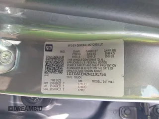 2022 GMC Canyon 4WD AT4 z VIN 1GTG6FEN2N1101756, wystawiony jako IAAI lot #42107148 z przebiegiem 37 900 mil mil oraz . Historia ofert i sprzedaży dostępna na DreamBid. Obrazek 9.
