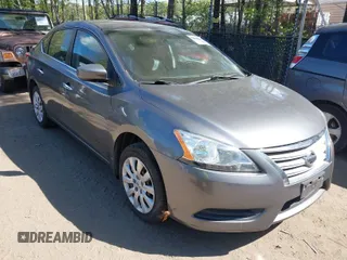 2015 Nissan Sentra SV with VIN 3N1AB7AP6FL693786, listed as a IAAI auction lot 42050861 with 153,559 mi miles. Bid and sale history available at carsss.com. Image 1.