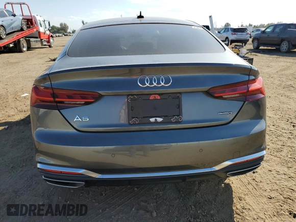 2023 Audi A5 Sportback S line Premium Plus with VIN WAUFACF55PA038546, listed as a Copart auction lot 72981523 with 7,169 mi miles. Bid and sale history available at carsss.com. Image 6.