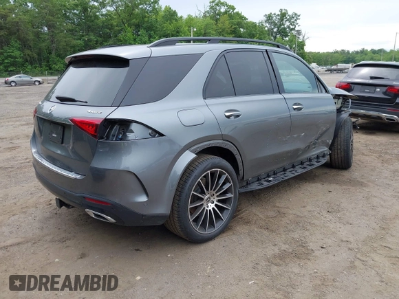 2023 Mercedes-Benz GLE 350 with VIN 4JGFB4KB1PA923727, listed as a IAAI auction lot 42351593 with 32,584 mi miles and . Bid and sale history available at DreamBid. Image 4.