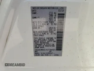 2014 Nissan Pathfinder Platinum with VIN 5N1AR2MNXEC679465, listed as a Copart auction lot 46232425 with 225,699 mi miles and Salvage title. Bid and sale history available at DreamBid. Image 15.