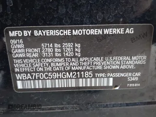 2017 BMW 7 Series 750i z VIN WBA7F0C59HGM21185, wystawiony jako IAAI lot #42360146 z przebiegiem Nie podano mil oraz . Historia ofert i sprzedaży dostępna na DreamBid. Obrazek 9.