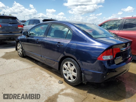 2010 Honda Civic LX with VIN 2HGFA1F5XAH502125, listed as a Copart auction lot 53836274 with 161,827 mi miles and Salvage Title. Bid and sale history available at DreamBid. Image 2.