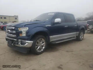 2016 Ford F-150 XLT with VIN 1FTEW1EF2GFA57606, listed as a Copart auction lot 44075235 with 150,495 mi miles and Salvage Title. Bid and sale history available at carsss.com. Image 1.