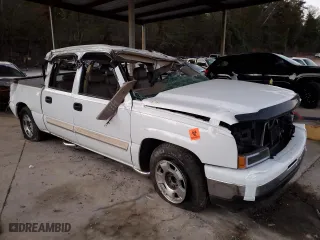 2006 Chevrolet Silverado 1500 LT3 with VIN 2GCEC13TX61190492, listed as a Copart auction lot 80458794 with 0 mi miles and Salvage Title. Bid and sale history available at carsss.com. Image 4.