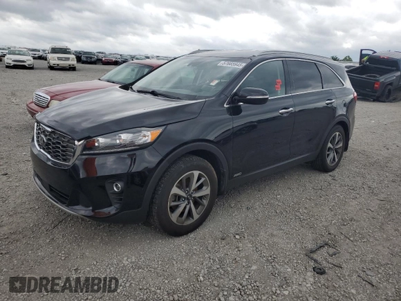 2019 Kia Sorento EX z VIN 5XYPHDA53KG457567, wystawiony jako Copart lot #57665945 z przebiegiem 150 392 mil mil oraz Czysty tytuł • Clean title. Historia ofert i sprzedaży dostępna na DreamBid. Obrazek 1.