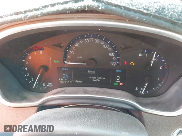 2013 Cadillac SRX Performance Collection with VIN 3GYFNDE37DS599557, listed as a IAAI auction lot 41633569 with 100,611 mi miles and . Bid and sale history available at DreamBid. Image 7.