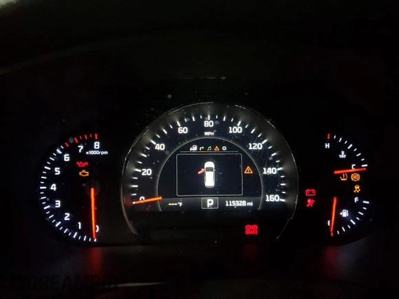 2016 Kia Sorento EX with VIN 5XYPHDA57GG154914, listed as a Copart auction lot 54049485 with 115,328 mi miles and Non repairable. Bid and sale history available at DreamBid. Image 9.