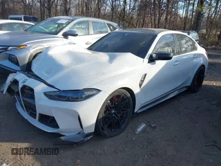 2024 BMW M3 Competition xDrive with VIN WBS43AY01RFS56024, listed as a IAAI auction lot 41339517 with 8,182 mi miles and . Bid and sale history available at DreamBid. Image 17.