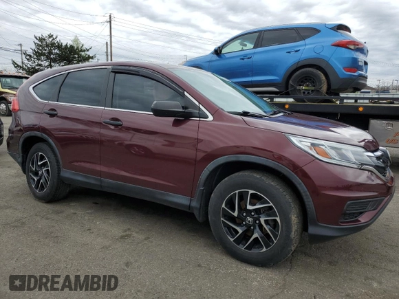 2016 Honda CR-V SE with VIN 5J6RM4H46GL127820, listed as a Copart auction lot 48460775 with 116,588 mi miles and Salvage Title. Bid and sale history available at carsss.com. Image 4.