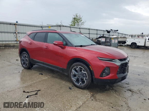 2022 Chevrolet Blazer RS with VIN 3GNKBKRS0NS125686, listed as a Copart auction lot 56734415 with 46,224 mi miles and Salvage title. Bid and sale history available at DreamBid. Image 4.