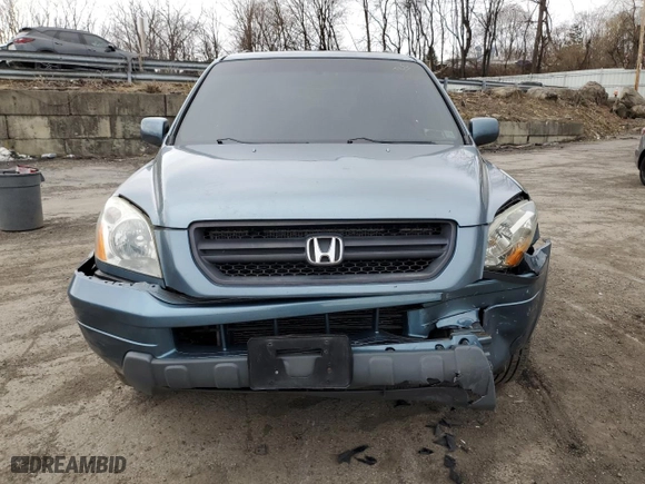 2005 Honda Pilot EX-L with NAVI with VIN 2HKYF18765H502546, listed as a Copart auction lot 48708755 with 186,164 mi miles and Salvage Title. Bid and sale history available at carsss.com. Image 5.
