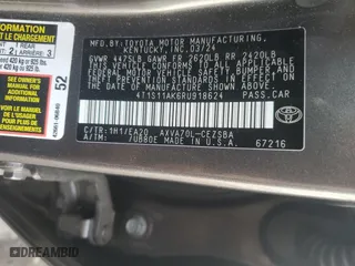 2024 Toyota Camry SE with VIN 4T1S11AK6RU918624, listed as a Copart auction lot 50186385 with 13,746 mi miles and Salvage Title. Bid and sale history available at carsss.com. Image 13.