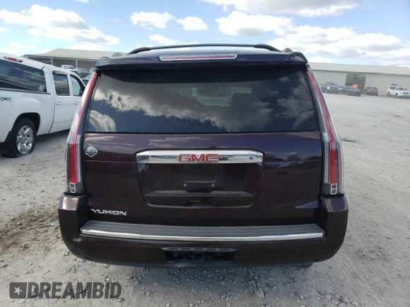 2017 GMC Yukon Denali with VIN 1GKS2CKJ6HR341778, listed as a Copart auction lot 76376264 with 0 mi miles and Salvage Title. Bid and sale history available at carsss.com. Image 6.