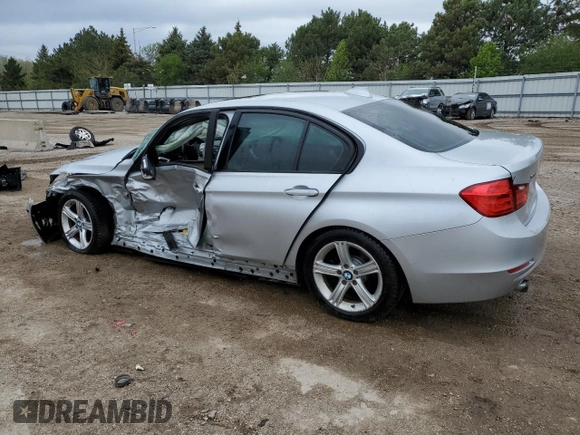 2015 BMW 3 Series 320i xDrive with VIN WBA3C3C58FP663617, listed as a Copart auction lot 55262885 with Not provided miles and Salvage title. Bid and sale history available at DreamBid. Image 2.