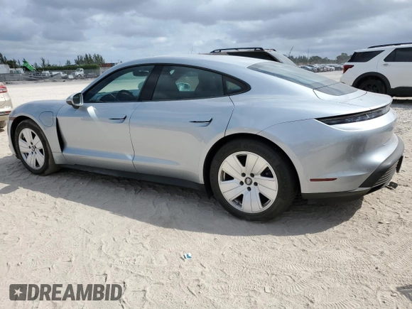 2021 Porsche Taycan with VIN WP0AA2Y17MSA16879, listed as a Copart auction lot 44595125 with 7,105 mi miles and Non repairable. Bid and sale history available at DreamBid. Image 2.