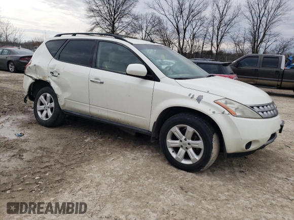 2006 Nissan Murano S with VIN JN8AZ08T96W419242, listed as a Copart auction lot 47344435 with Not Provided miles and Clean Title. Bid and sale history available at carsss.com. Image 4.