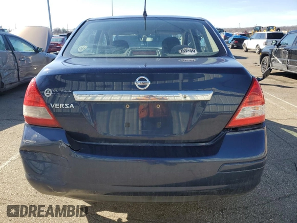 2011 Nissan Versa 1.8 S with VIN 3N1BC1AP3BL411144, listed as a Copart auction lot 46737845 with 176,865 mi miles and Salvage Title. Bid and sale history available at carsss.com. Image 6.