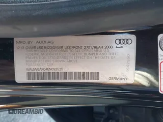 2014 Audi A7 Premium Plus z VIN WAUWGAFC4EN092525, wystawiony jako IAAI lot #42331183 z przebiegiem 183 258 mil mil oraz . Historia ofert i sprzedaży dostępna na DreamBid. Obrazek 9.