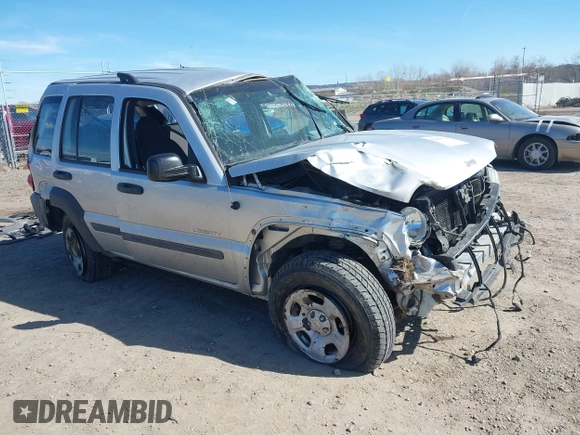 2004 Jeep Liberty Sport with VIN 1J4GL48K84W145318, listed as a IAAI auction lot 41885018 with 174,041 mi miles. Bid and sale history available at carsss.com. Image 1.