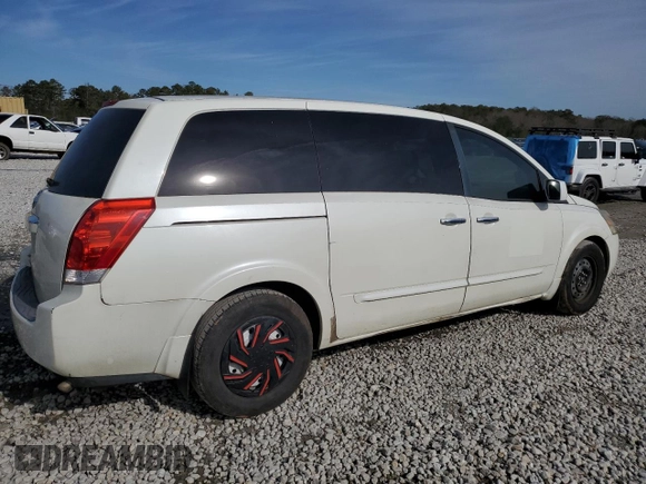 2008 Nissan Quest SL with VIN 5N1BV28U88N123391, listed as a Copart auction lot 88348305 with 185,850 mi miles and Salvage Title. Bid and sale history available at carsss.com. Image 3.