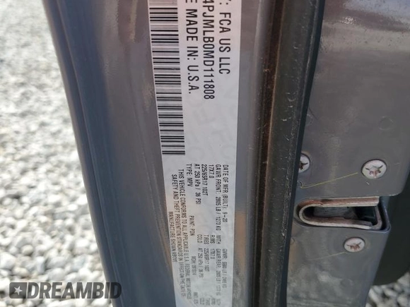 2021 Jeep Cherokee Latitude Plus с VIN 1C4PJMLB0MD111808, выставлен на аукционе Copart как лот 56181565 с пробегом 177 077 миль миль и Чистый • Clean title. История ставок и продаж доступна на DreamBid. Изображение 13.