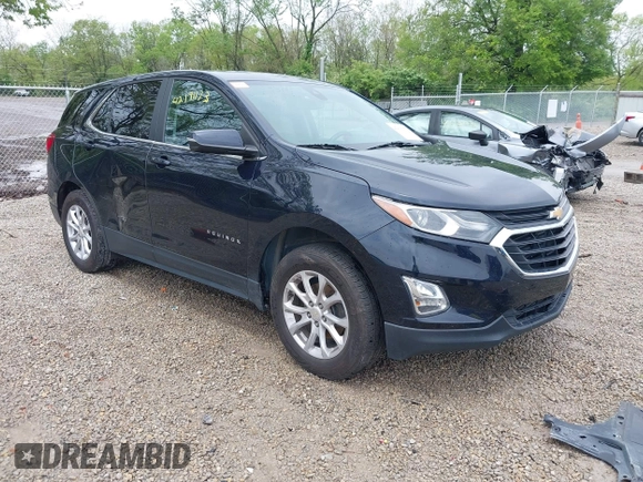 2021 Chevrolet Equinox LT with VIN 3GNAXUEV4MS122359, listed as a IAAI auction lot 42191173 with 61,190 mi miles and . Bid and sale history available at DreamBid. Image 1.