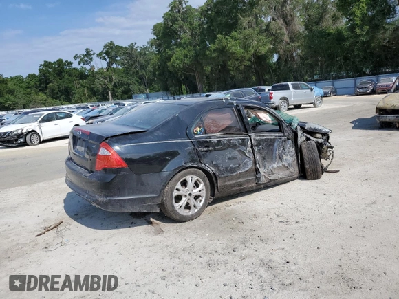 2012 Ford Fusion SE with VIN 3FAHP0HA3CR167698, listed as a Copart auction lot 55909695 with 128,025 mi miles and Salvage title. Bid and sale history available at DreamBid. Image 3.