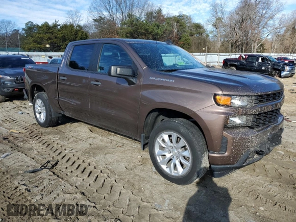 2019 Chevrolet Silverado 1500 Custom with VIN 3GCPYBEH4KG253936, listed as a Copart auction lot 86851514 with 36,320 mi miles and Salvage Title. Bid and sale history available at DreamBid. Image 4.
