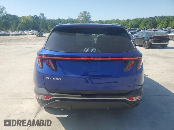 2022 Hyundai Tucson SEL with VIN 5NMJF3AE4NH096592, listed as a Copart auction lot 53496475 with 24,986 mi miles and Salvage title. Bid and sale history available at DreamBid. Image 6.