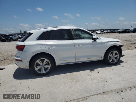 2019 Audi Q5 Premium with VIN WA1ANAFY7K2034382, listed as a Copart auction lot 56514475 with 56,620 mi miles and Salvage title. Bid and sale history available at DreamBid. Image 3.